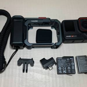 [觀塘實體店] 二手 Insta360 Ace Pro 2 街拍套裝 (連2電+街拍把手、多功能保護邊框...