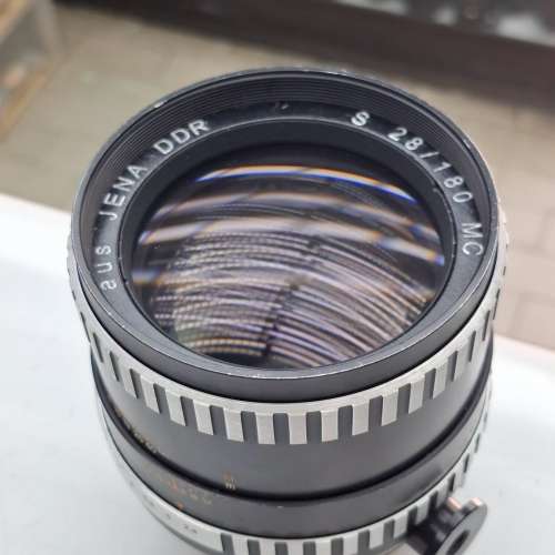 AUS JENA DDR SONNAR 180MM F2.8 MC P6 MOUNT   AUS JENA DDR BIOMETER 120MM F2.8 MC