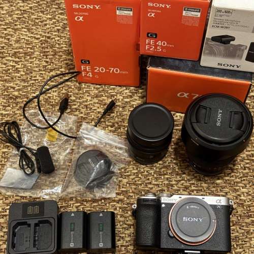 Sony A7C II + 20-70mm F4 G + 40mm F2.5 G +  ECM-W2BT + ECM-LV1