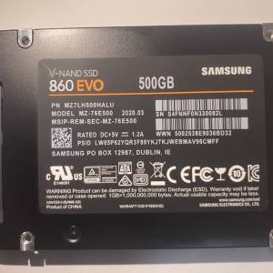 Samung 860EVO 500GB 2.5" SATA SSD