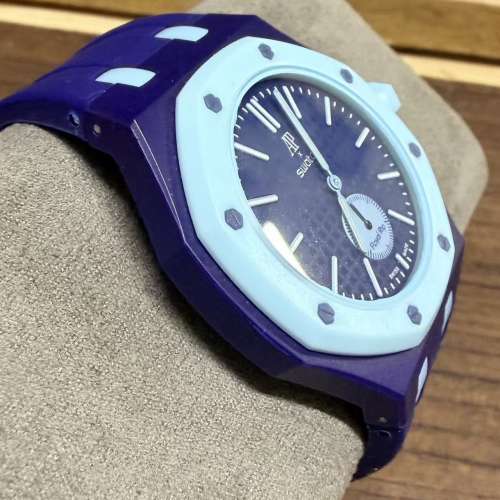 Swatch Royal Pop LAN BA 深藍色小秒針款 錶帶 一套