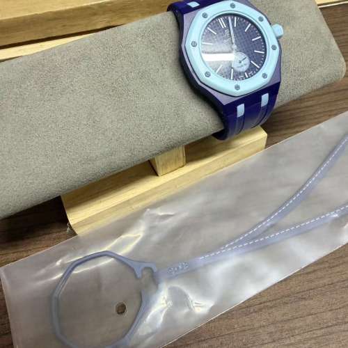 Swatch Royal Pop LAN BA 深藍色小秒針款 錶帶 一套