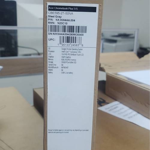 100% 全新 Acer Chromebook Plus 515（15.6吋大芒 / i3 / 8GB / 256GB）