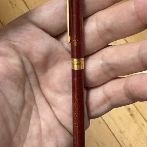 「【珍貴 1991 年香港老發票】S.T. Dupont 都彭 Classique 紅金沙中國漆原子筆（連...