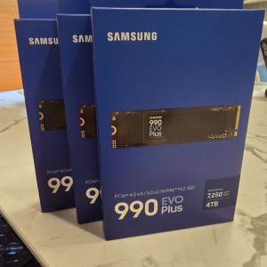 Samsung 990 EVO Plus 4TB 三星 PCIE 4.0 and PCIE 5.0 SSD 4TB (MZ-V9S4T0B/AM)