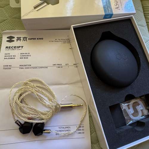 Final audio A5000 有盒有單