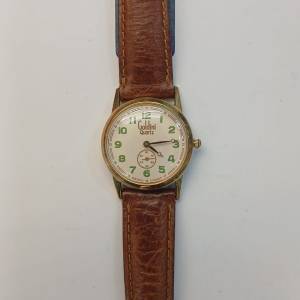 Japan Goldini Lady's Quartz Watch w/Offset Second Hand