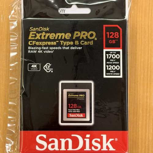 全新未開 : SanDisk Extreme PRO CFexpress-B 128GB