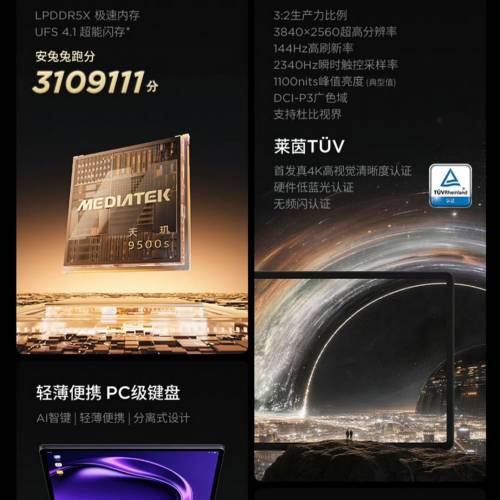 【國恆商城】Lenovo 拯救者Y900 11吋 4K超高清 144Hz超高刷 內置SD咭槽 4K手遊適配...