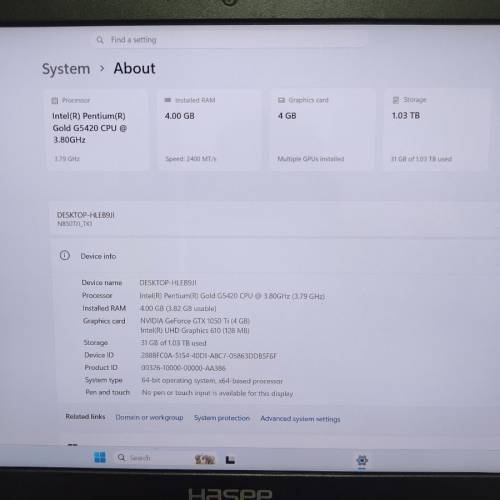 HASEE GAMING GTX1050TI