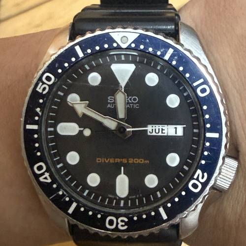 【經典停產】Seiko 精工 SKX007 自動機械潛水錶 (7S26-0020) 淨錶 運作正常 $1388