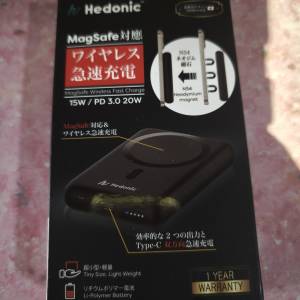 Hedonic 行動電 尿袋MagSafe Wireless Fast Charge Power Bank 15W PD 3.0 (原封)