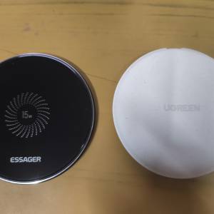 15W 無線叉電 1黑1白 綠聯