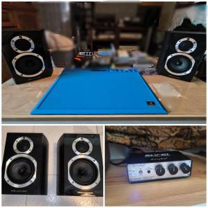 迷你音響組合 (whafedale diamond 10.sr+ berrybak blv-d1) 50W&times;2