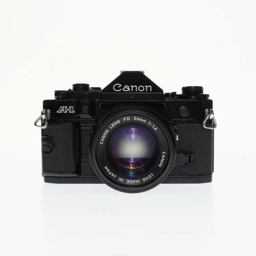 CANON A-1 SLR 35mm Film Camera #6158 w/ FD 50mm f/1.4 Lens #S1206