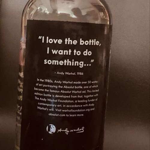 Absolut Vodka Andy Warhol Limited Edition
