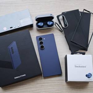 85%新 Samsung Galaxy Z Fold 6 12+1TB Navy藍色 韓版水貨 單Sim Fold6 摺機+ Tech...