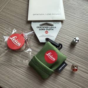 Leica accessories: OZTNO, pin, lens cloth, 鎖匙扣