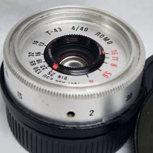 改鏡:LOMO Smena 8M T-43 40mm F4 /ЛОМО 已改 M42牙,有光圈,新淨 (配合 對焦筒...