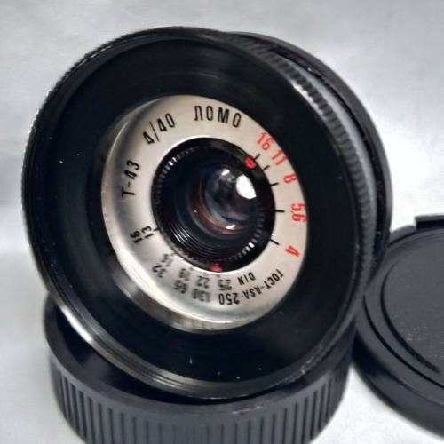 改鏡:LOMO Smena 8M T-43 40mm F4 /ЛОМО 已改 M42牙,有光圈,新淨 (配合 對焦筒...