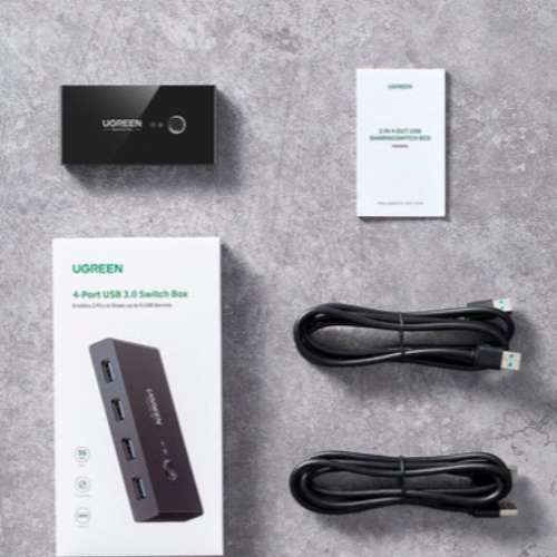 2 in 4 out Computer Switch Selector KIT (USB 3.0) for 2 Computers