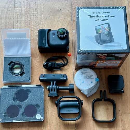 Insta360 Go Ultra + ND濾鏡套裝 + 大頭寶寶套裝 + 快拆支架