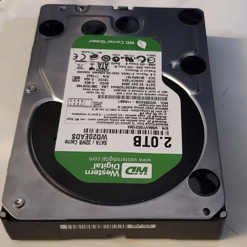 WD Green 2TB HDD 3.5"