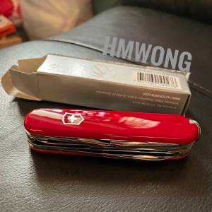 [全新]VICTORINOX HUNTSMAN 91mm袋裝刀（紅色）瑞士製造裝刀 行山適用