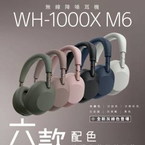 最新 SONY WH-1000XM6 限定灰綠色