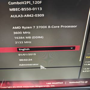 AMD Ryzen 7 3700X 8核心16線程