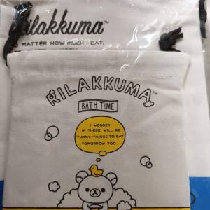 鬆弛熊 輕鬆小熊夏日雨傘連傘袋 +  大小布袋