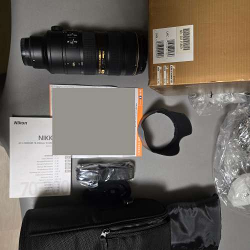 AF-S 70-200mm f/2.8G ED VR II（小黑六）