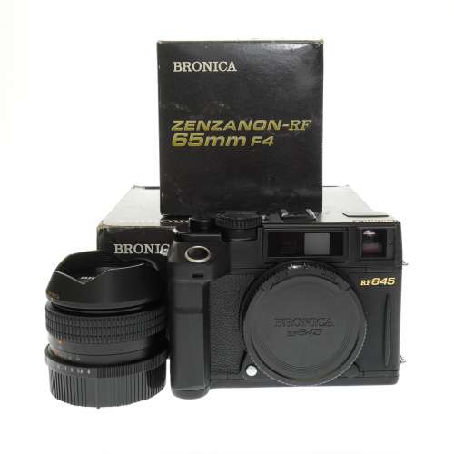 Bronica RF645 Medium Format 6x4.5 Film Camera #1671 with 65mm f/4 #1247 Set