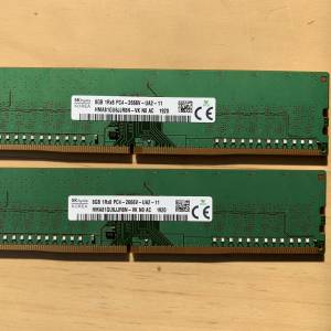 2x Sk hynix 8GB DDR4 RAM Modules