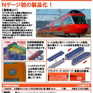 TOMIX 小田急ロマンスカー70000形GSE(第1編成)7両セット