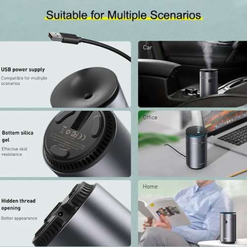 Baseus Air humidifier + Aromatherapy Diffuser Car Purifier Air Freshener