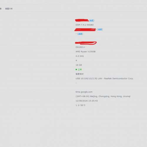 Synology DS1621+連原廠2條400GB M2 SSD