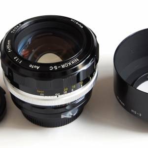 Nikon 55mm f1.2 Nikkor-S.C Non-AI mount with HS-3 hood 95% New