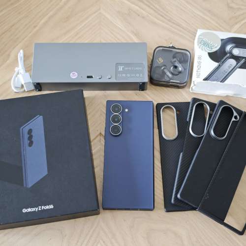 85%新 Samsung Galaxy Z Fold 6 12+1TB Navy 藍色 韓版水貨 單Sim Fold6摺機 + Not...