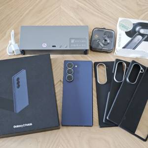 85%新 Samsung Galaxy Z Fold 6 12+1TB Navy 藍色 韓版水貨 單Sim Fold6摺機 + Not...