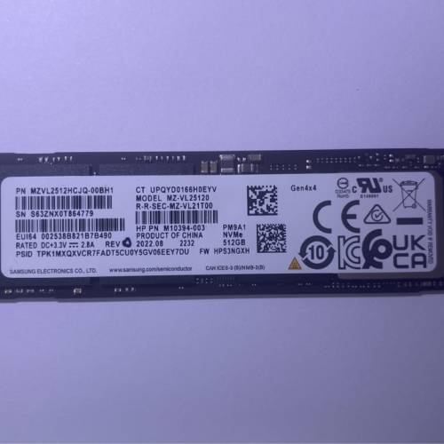 Samsung PM9A1 512GB m.2 nvme PCIE 4.0 SSD