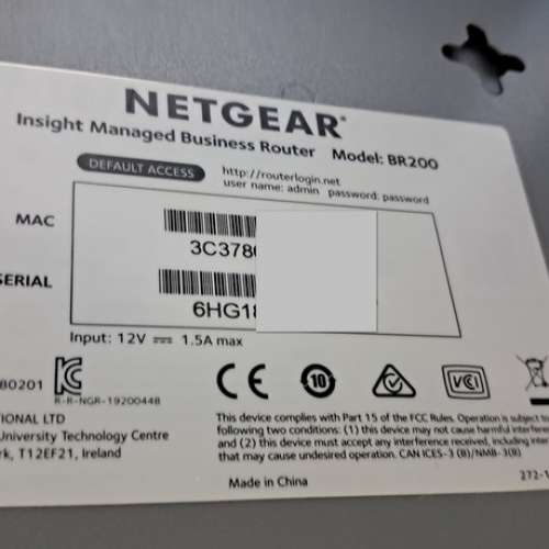 2手Netgear Business Security Router (BR200)
