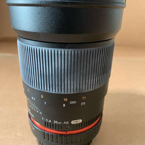 Samyang 35mm F/1.4 ED AS UMC lens for Canon. 手動對焦鏡