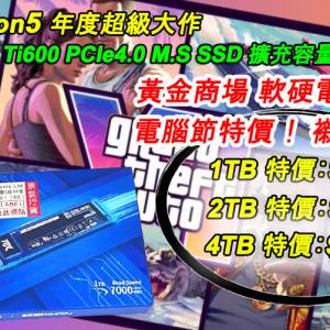 Ti600 PCIe4.0 (1TB) 平過電腦節