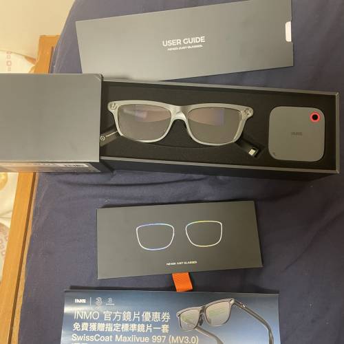 全新Inmo go3  AI 智能眼鏡（包配度數鏡片，適合近視用家）, 面交only