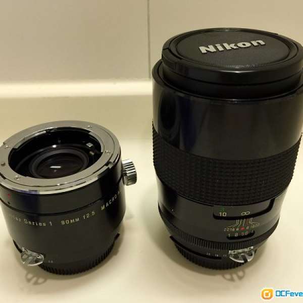 Vivitar Series1 - 90mm f2.5 Macro for Nikon 接環 連1:1 Macro adapter.