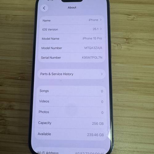 iphone 15 pro 256 gb