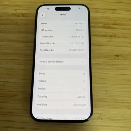 iphone 15 pro 256GB