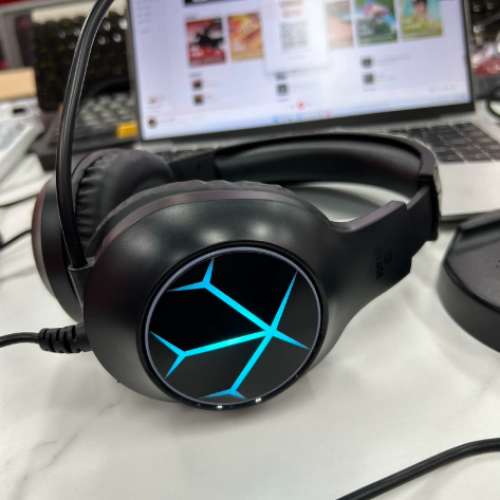 【全新未拆】機械革命 JIGE H100 頭戴式有線耳機｜USB 7.1聲道遊戲競技｜連麥語音辦公