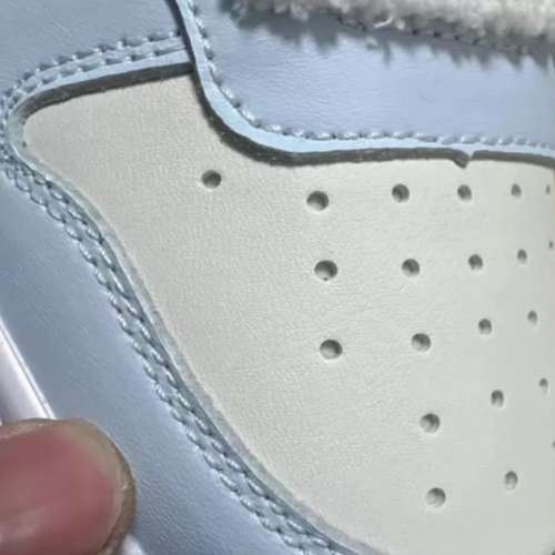 【全新原盒】Nike Court Borough 2 低幫板鞋｜海鹽奶泡藍粉配色｜毛絨鞋帶